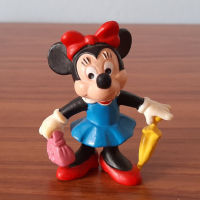 (มือสอง ยุคเก่าหายาก) ฟิกเกอร์ Minnie Mouse มินนี่เมาส์ Disney ปี 1970s ผลิตโดย Bullyland เยอรมนี Figure Model