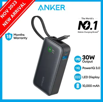 Anker Power Bank, 325 Portable Charger (PowerCore 20K II), 20,000mAh  Battery Pack with 2-Port, 15W High-Speed Charging for iPhone15/15 Plus/15  Pro/15