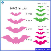 16ชิ้นสติ๊กเกอร์ติดผนังค้างคาวฮัลโลวีนนำมาใช้ใหม่ได้3D พีวีซีน่ากลัวค้างคาวสติ๊กเกอร์ภาพติดหน้าต่างสำหรับบ้านในร่มประตูกระจกหน้าต่างเครื่องตกแต่งฝาผนัง