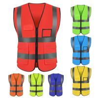 High Visibility Road Working Reflective Vest Outdoor Motorcycle Cycling Safety Waistcoat Clothing Reflective Jacket