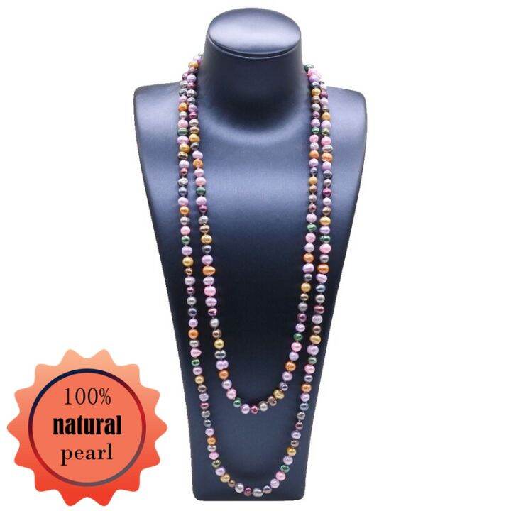 colorful-long-necklace-natural-freshwater-pearl-sweater-long-necklace-round-pearl-dress-accessories-ladies-long-necklace