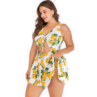 Tankini Plus Size 5XL Women One Piece Print Big Summer Swimsuit Swimming Dress Beachwear Large 3XL Bathing Suit Swimwear