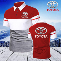 Summer  New Summer Fashion Mens Toyota Motor Short Sleeve Stand Collar Shirt Polo T-shirt Business t Shirt 2023 new polo shirt