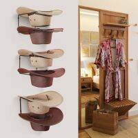 6 Pieces Cowboy Hat Rack - 6 Pieces Holder DIY Hangers For Wall Display Black Organizer