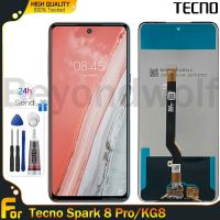 Beyondwolf จอแท้สำหรับ Tecno Spark 8 Pro/KG8จอแสดงผล LCD แบบสัมผัสหน้าจอ Digitizer แทนการประกอบสำหรับ Tecno Spark 8 Pro/KG8พร้อมกรอบกลางสำหรับ Tecno Spark 8 Pro KG8