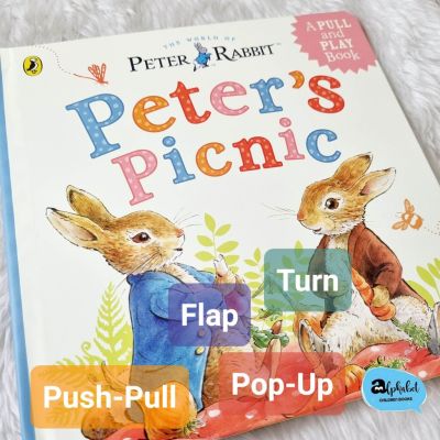 [หนังสือ เด็ก] Peters Picnic THE world of Peter Rabbit A Pull and play book #พร้อมส่ง #Peterrabbit 3-7ปี Pop-up