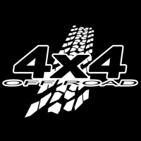 SuperRide 4X4 รถออฟโรดจัดแต่งทรงผมสติกเกอร์รถหน้าต่างสติ๊กเกอร์ติดรถตกแต่ง