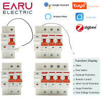 Zigbee 1/2/3/4P TUYA APP Smart Circuit Breaker จับเวลารีเลย์สวิทช์เสียงรีโมทคอนโทรลทำงานร่วมกับ Alexa Google Home-Mumie