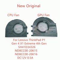 พัดลมสำหรับ Lenovo ทำความเย็นแล็ปท็อป Thinkpad P1 Gen 4 X1พัดลมรุ่น4Th มาก5H41D34326 DC12V ND8CC00-20K16 ND8CC00-20K15