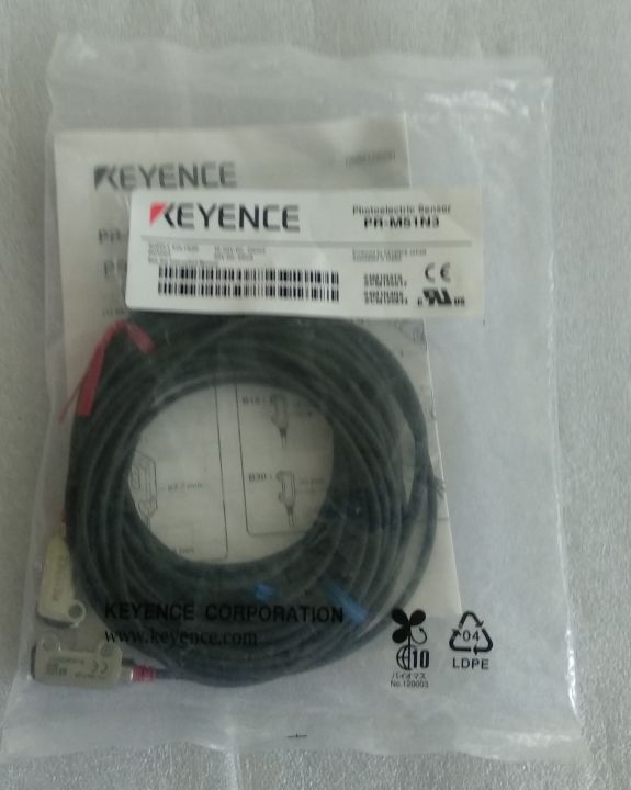 new-keyence-โฟโตอิเล็กทริคเซนเซอร์ขนาดเล็กแบบแอมพลิฟายเออร์ในตัว-ชนิดเล็กบาง-1-2-ม-pr-m51n3-เหลือจากงาน