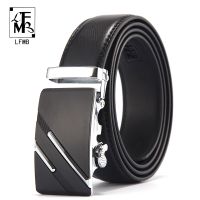 [LFMB]Famous Brand Belt Men Top Quality Genuine Luxury Leather Belts for MenStrap Male Metal Automatic Buckle