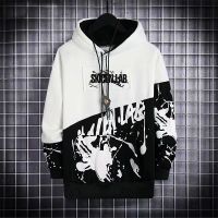 2021HOUZHOU Black Graphic Hoodies Swearshirts Red Pullovers Mens Jumpers Oversized Hoodie Japanese Hip Hop Streetwear Harajuku