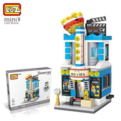 ตัวต่อเลโก้ ชุด Street mini โรงภาพยนต์  จำนวน 336 ชิ้น - Loz 1635