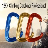 Climbing D Mountaineering Buckle 12KN Safety Lock Outdoor Accessory