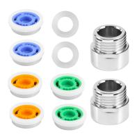 8 Pieces of Shower Flow Reducer Limiter Set, Water Restrictor, 1/2 Inch Thread Size 4, 6 and 9 L/Min for Bathroom Saving