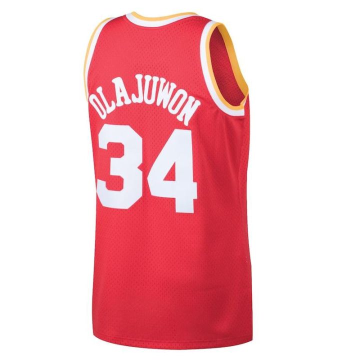 เสื้อยืด-ลาย-nba-houston-rockets-hakeem-oolajuwon-mitchell-amp-ness-1996-97-สําหรับผู้ชาย