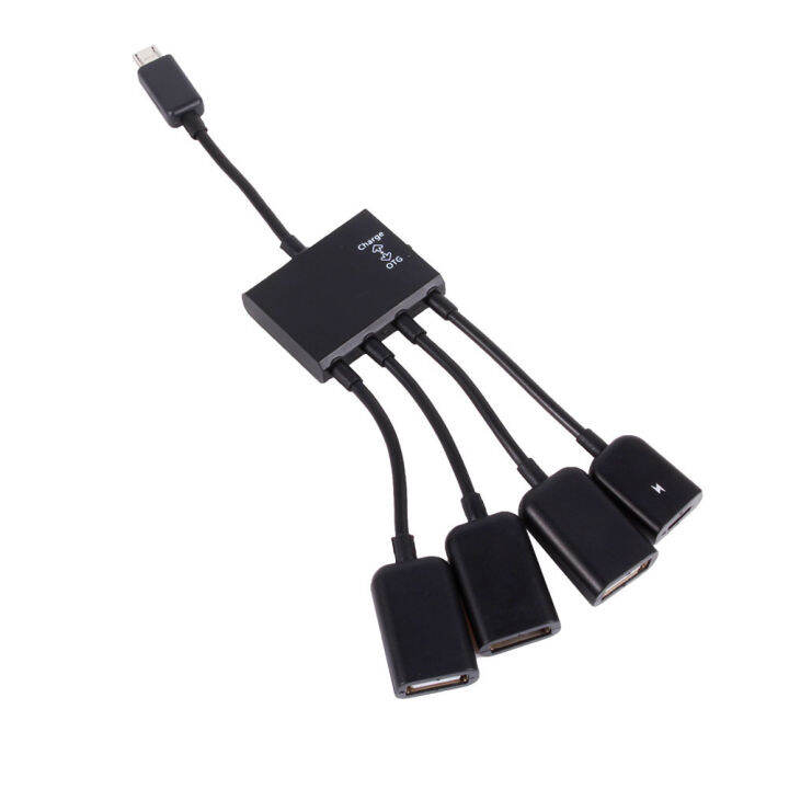 ตัวเชื่อมต่อฮับโฮสต์-micro-usb-otg-อะแดปเตอร์ฮับโฮสต์-micro-usb-otg-การออกแบบพอร์ต-usb-แบบพกพาสำหรับภายในอาคารสำหรับสำนักงาน