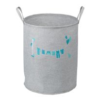 Large capacity hano thickening oxford fabric aluminum alloy portable laundry basket Large pocket storage bag