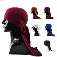 【FCL】ↂ Mens Durags Hiphop Bandana Pirate Cap Do-rag Elastic Headbands Biker Turban Headwear Accessories Durag