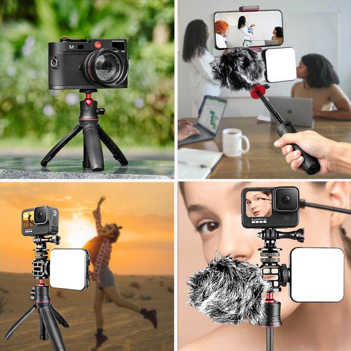 selfie-stick-mini-tripod-extendable-monopod-with-fill-light-storage-bag-for-gopro-hero-10-9-8-7-6-insta360-dji-sj-xiaomi