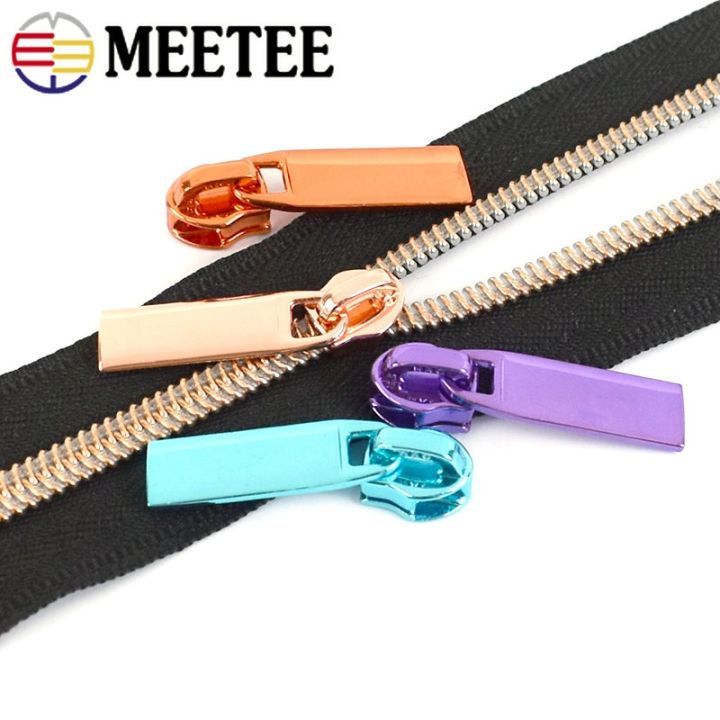 meetee-5-10-20pcs-5-decorative-zipper-puller-slider-for-nylon-zippers-clothes-backpack-rainbow-zip-heads-diy-sewing-accessories