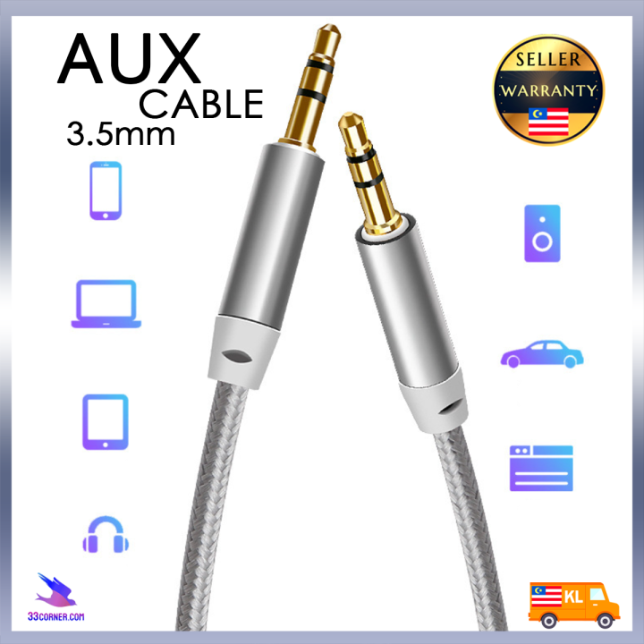 CAP9 3.5mm Jack AUX Cable Audio Cable 3.5mm to 3.5 mm Stereo Aux Audio