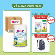 Thùng 4 lon sữa bột dinh dưỡng công thức HiPP 2 Organic Combiotic 800g