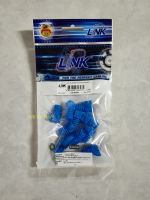 LINK ปลอกหุ้มหัว LAN CAT6 สีน้ำเงิน ปลอกสายแลน ถุงละ 10 ตัว