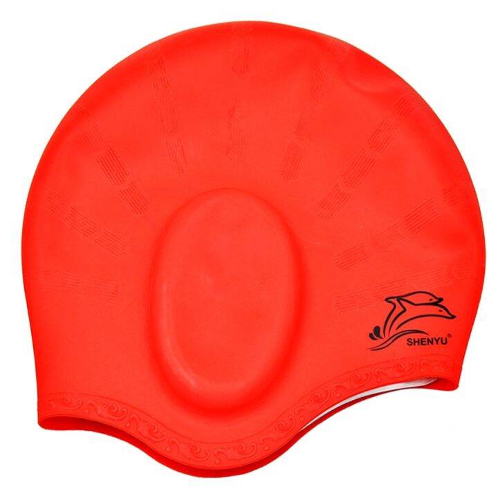 fast-delivery-swim-pool-waterproof-silicone-diving-swimming-cap-long-hair-protection-ear-cup-swim-caps-hat-veemm