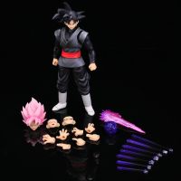 Dragon-Ball SHF Black Goku Saiyan Zamasu Pink Joint Hands-on Doll Model Ornament Childrens Toy Birthday Gift Collectible|ดราก้อน บอร์เชฟ แบล็คโกกุไซยานซามา ซูบิงค์ จอยธันซ์ อันดอร์ม็อด เดอร์ โอนาเมนเต ชิลเดรน สโตเบอร์ส เดกิฟต์ โคเล็คติบูล