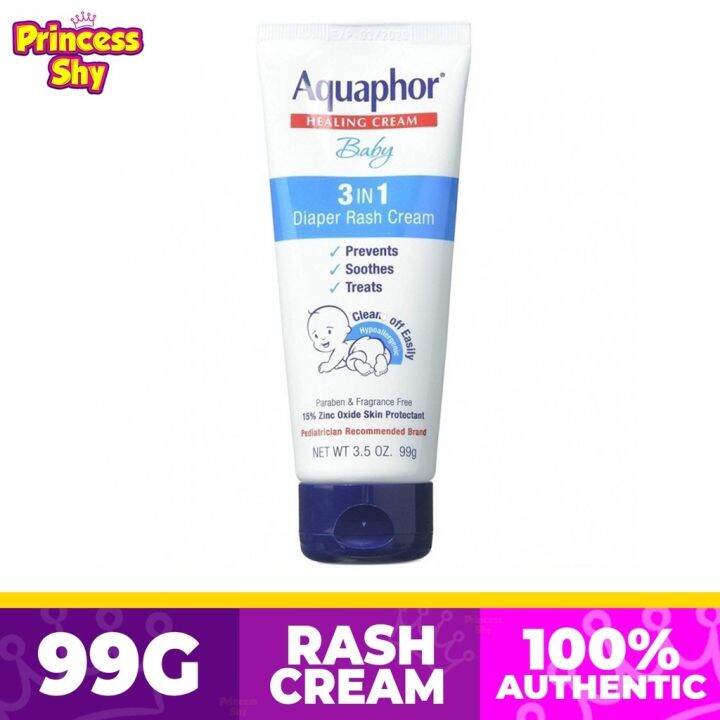 Aquaphor Baby Healing Cream 3 in 1 Diaper Rash Cream Prevents, Soothes