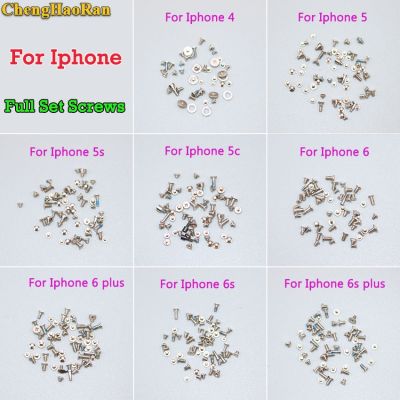 ChengHaoRan 1Set Full set screws for iPhone 4 5 5S 5C 6g 6 Plus 6S 6S Plus Repair Bolts Mobile Accessories