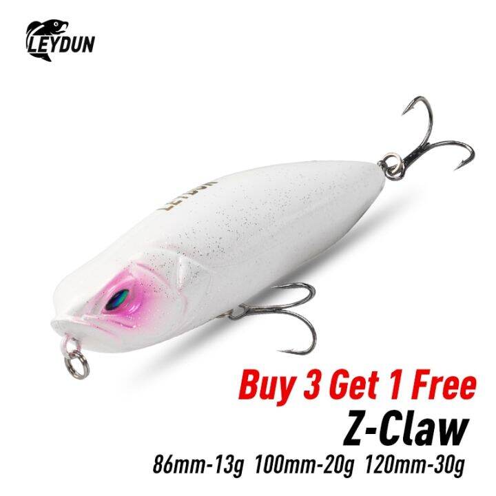 lydun-เหยื่อตกปลาแท่งลอย-z-claw-เหยื่อ-topwater-แบบแข็ง86มม-100มม-120มม