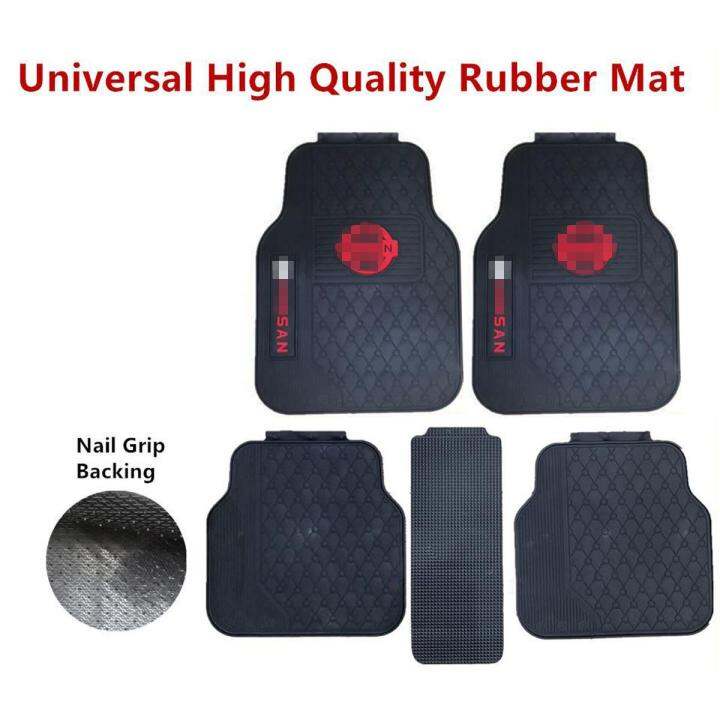 Rubber Floor Mats Carpet Spike Nail Backing With Nissan Logo For Nissan