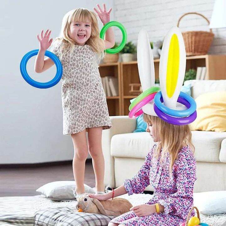 JOY Rabbit Ears Shape Throwing Ferrule Toy Interactive Toys PVC Toss