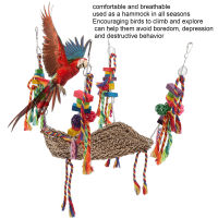 Parrot Climbing Net Breathable Multipurpose Bird Climbing Straw Net for Birds