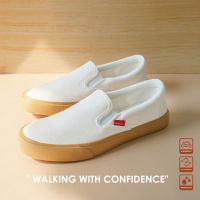 KIM&amp;CO. Sunrise(KF008M) รองเท้าผ้าใบแฟชั่นผู้ชาย สลิปออนมินิมอลกันน้ำ นุ่มสบาย ไม่ต้องกลัวฝน