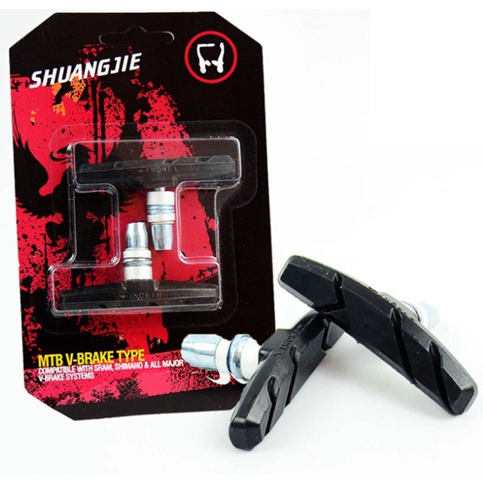 Earthshake Mountain Bike Bicycle VBrake Pads Holder Blocks Rubber