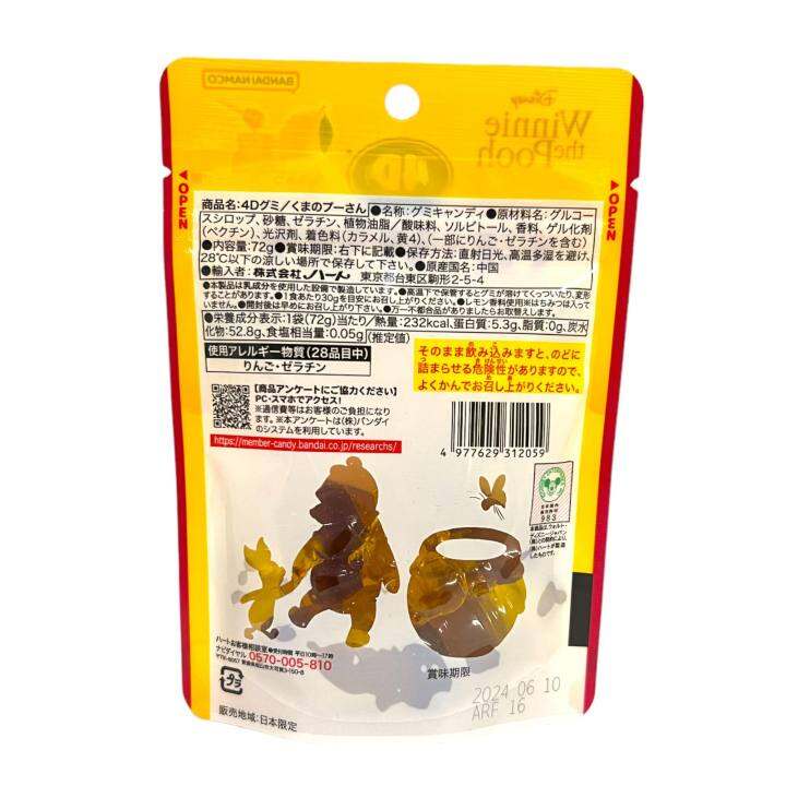 winnie-the-pooh-4d-gummy-เยลลี่หมีพูห์-4-มิติ-นำเข้าจากญี่ปุ่น