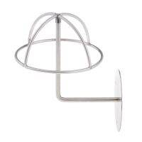 Entryway Wall Mounted Stainless Metal Hat Wig Display Rack Holder Dome Shape