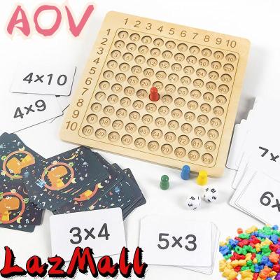 AOV [11.11] ไม้คณิตศาสตร์กระดานสูตรคูณ Montessori เด็กนับของเล่นการศึกษากระดานคูณเกมเด็กอายุมากกว่า3ปี COD จัดส่งฟรี