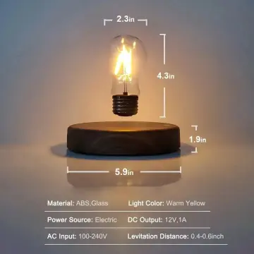 Magnetic Levitation LED Light Bulb Wireless Charging LED Night Light Desk  Lamps Bulb For Home Decoration Creativity Table Lamp