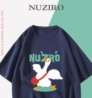 NUZIRO(พร้อมส่ง)เสื้อยืดแขนสั้น เป็ด ผ้านิ่ม เด้ง ใส่สบาย สไตล์เกาหลี #I0002