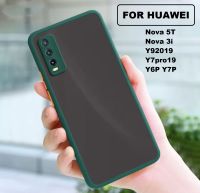 เคสโทรศัพท์ Huawei รุ่น เคส Huawei Nova 5T / Huawei Nova 3i / Y9 2019 / Y7pro 2019 เคสกันกระแทก เคสราคาถูก เคสขอบสี