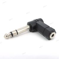 L Type 3.5mm Female Jack to 6.35mm 6.5 Male Jack Right Angled Cable Converter Connector Plug Headphone Sound Adapter 17TH