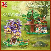 SLUBAN ของเล่นตัวต่อเลโก้ รูปบ้านต้นไม้เมืองสลับัน สร้างสรรค์ ของขวัญ สําหรับเด็ก DIY