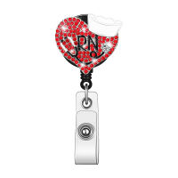 Students Doctor ID Card Holder Badge Reel Clip Fashion Keychain Cute Badge Holder Keychain Gift