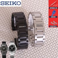 ★New★ นาฬิกา Seiko สายเหล็กสายสแตนเลสผู้ชายหัวเข็มขัดผีเสื้อนาฬิกาอุปกรณ์เสริม Solid Stainless Steel Womens Metal 20mm Watch