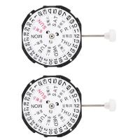 2X Watch Movement, Three Hands Movement Quartz Watch Movement, SL28 for Watch Repair Accessory Men(Dual Calendar)