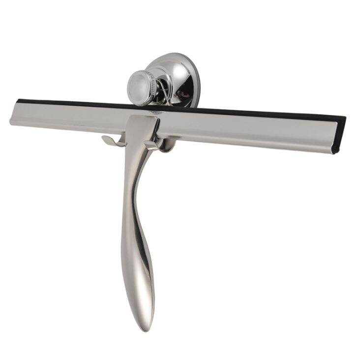 Extra Wide 30.5 cm Shower Squeegee Stainless Steel with Silicone Lip